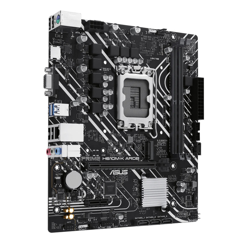 Intel® H610 (Lga 1700) Micro-Atx Motherboard; Ddr5; Pcie 4.0; M.2 Slot; Realtek 1 Gb Ethernet; Hdmitm Vga; Usb 3.2 Gen 1; Sata 6