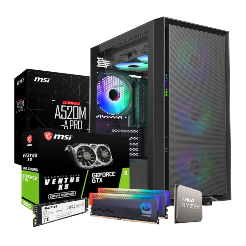 PCBUILDER 5500 GTX1650 4GB 16GB 1TB W11H