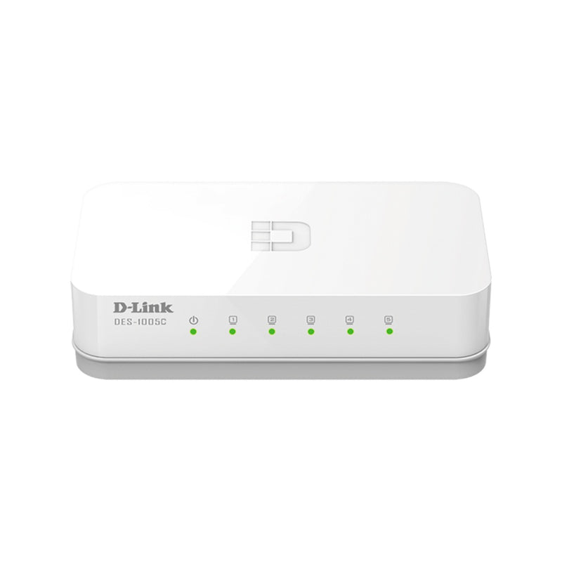 D-Link 5-Port 10 100 Mbps Fast Ethernet Unmanaged Desktop Switch