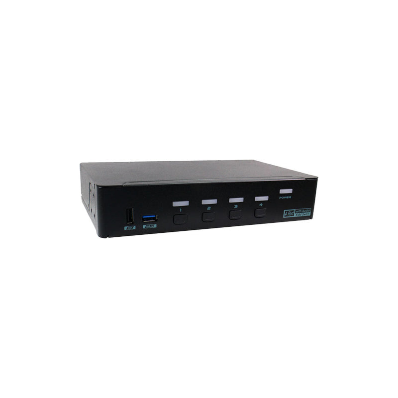 Rextron 4-Port Usb3.0 Kvm Switch With Vga And Audio (Kaag-E3114)