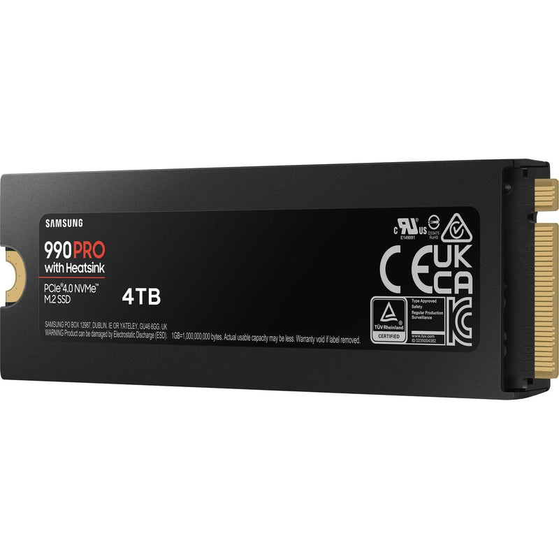 Samsung 990 Pro 4 Tb Nvme Ssd W Heatsink