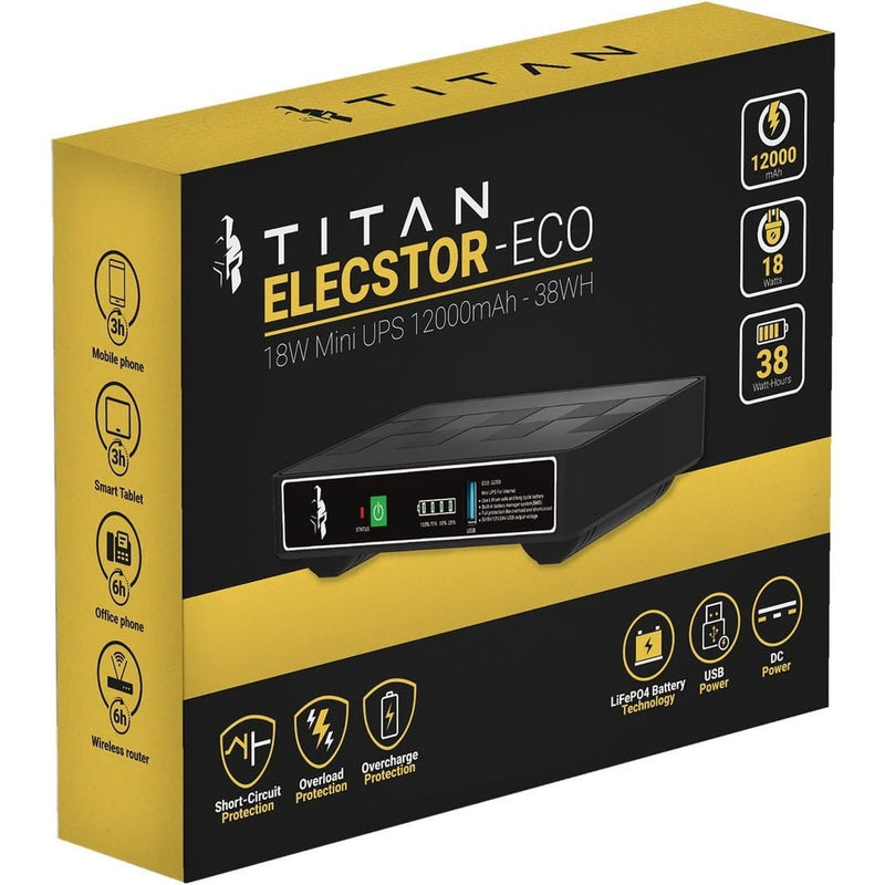 Titan Elecstor 18W Mini DC UPS 12000mAh