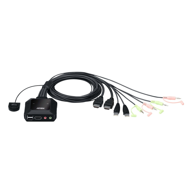 Aten 2-Port Usb 4K Hdmi Cable Kvm Switch