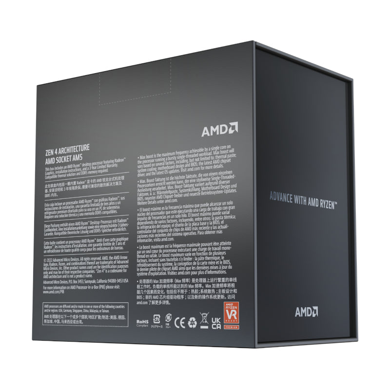 Amd Ryzen 9 7950X 5Nm Skt Am5 Cpu; 16 Core 32 Thread Base Clock 4.5Ghz; Max Boost Clock 5.0Ghz ;80 Mb Cache; Radeon Graphics; No