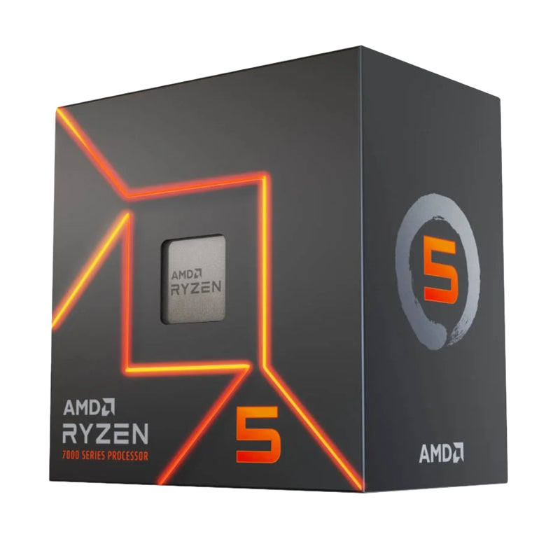 Amd Ryzen 5 7600 5Nm Skt Am5 Cpu; 12 Core 24 Thread; Base Clock 3.8Ghz;32 Mb Cache; Radeon Graphics; Wraith Prism Cooler