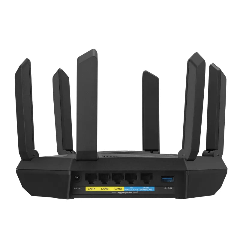 Asus Axe7800 Tri-Band Wifi 6E (802.11Ax) Router; New 6Ghz Band; Aiprotection Pro And Instant Guard Sharable Secure Vpn; 2.5G Por