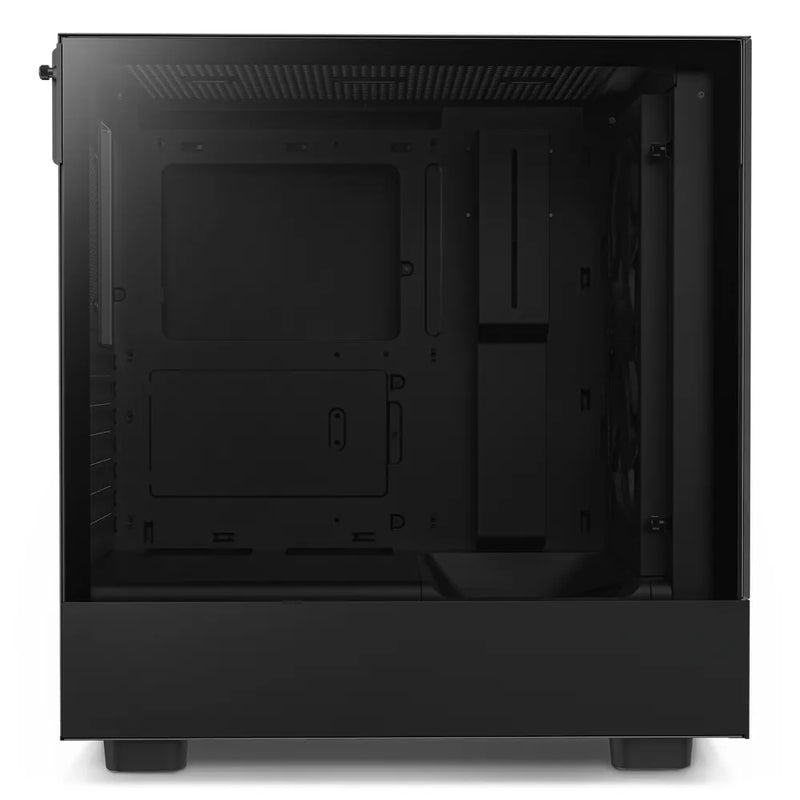 Nzxt H5Elite Mid-Tower Matte Black | Tempered Glass Front Panel And Built-In Rgb Controller | Perforated Top Panel | Includes