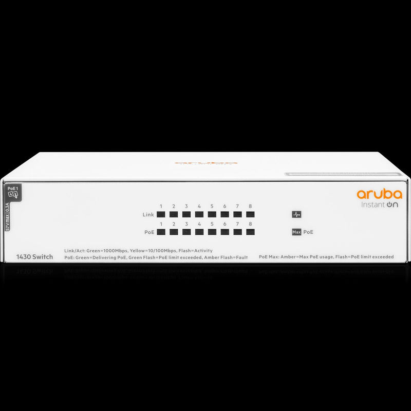 Aruba Instant On 1430 - 8 Port Gbe Poe Switch - 64W