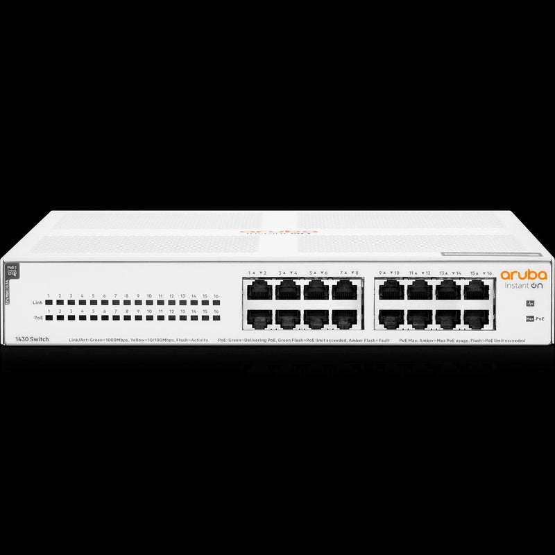 Aruba Instant On 1430 - 16 Port Gbe Poe Switch - 124W