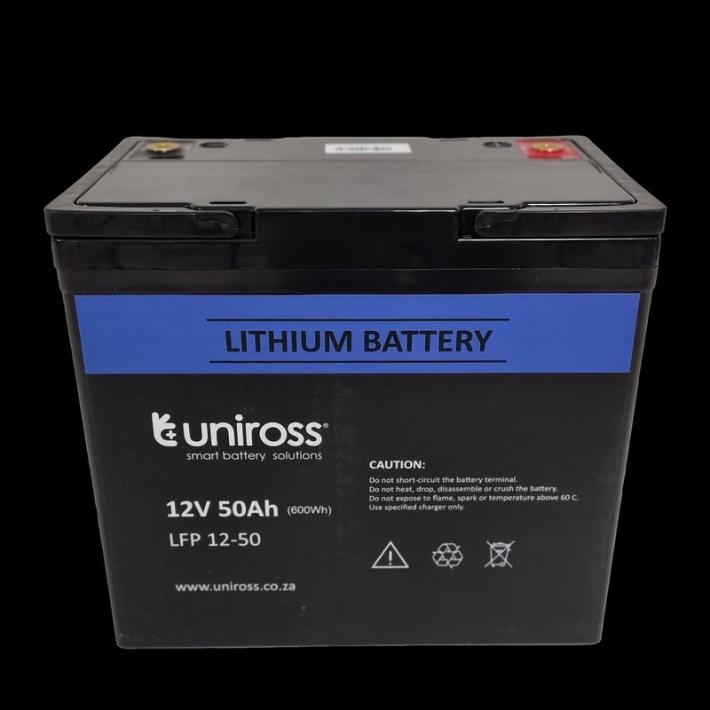 Uniross - 12.8V 50Ah, 640Wh Lithium Phosphate Battery