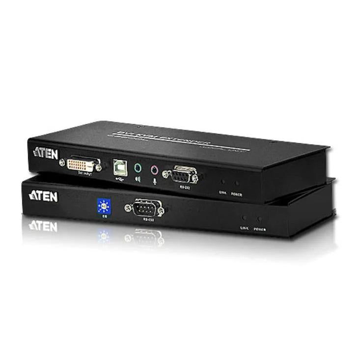 Aten Usb Dvi Single Link Console Extender With Audio Serial Support Up To 60M - Taa Compliant Audio Cat 5 Kvm Extender