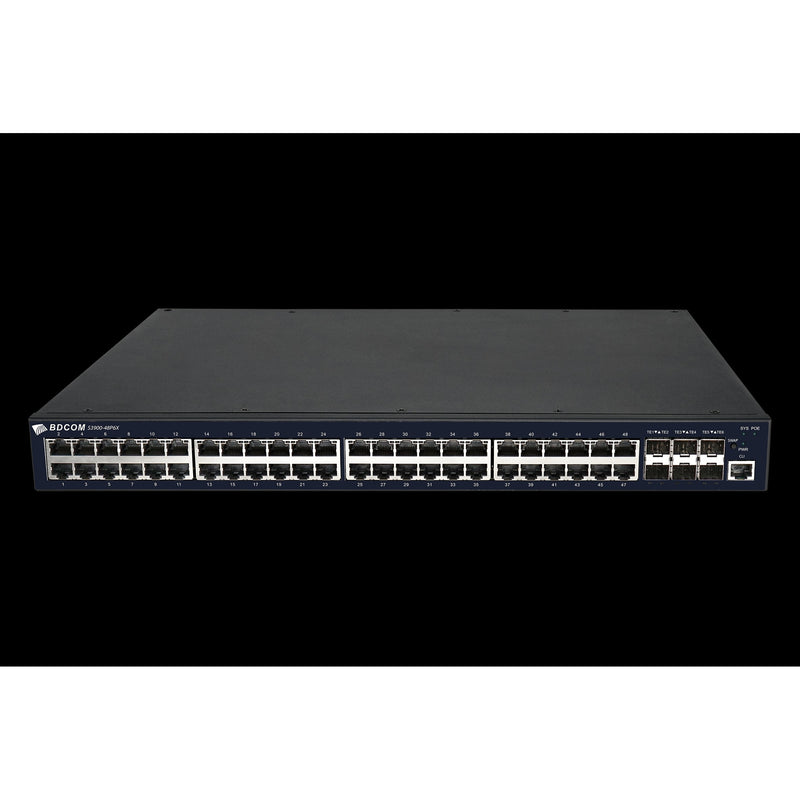 Bdcom 48-Port L3 Ge Poe, 6 10Ge Ge Sfp+, Hot-Swap Psu