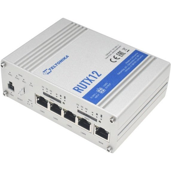 Teltonika Industrial Lte Cat.6 Wi-Fi Iot Router, Quad-Core Arm Cortex A7, Ac Wave2 Wi-Fi, B