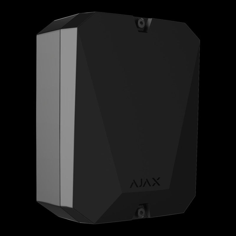 Ajax - Multitransmitter Jeweller - Black Indoor Module For Connecting Wired Alarms To Ajax Systems