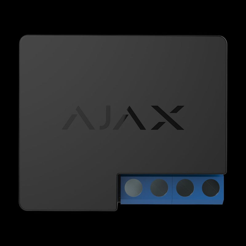 Ajax - Automation - Black Dry Contact Relay To Control 12-24V Power Supply Remotely