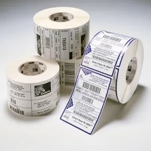 Zebra Label; Polyester; 102X51Mm; Thermal Transfer; Z-Ultimate 3000T White; Permanent Adhesive; 76Mm Core