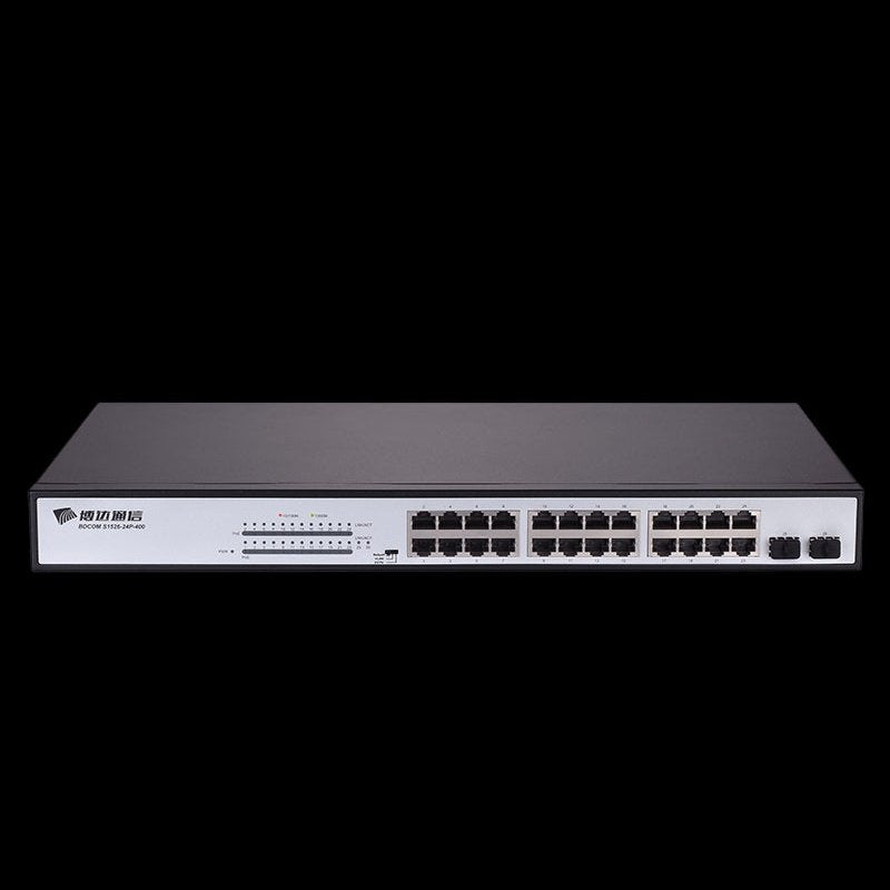 Bdcom 26-Port Gigabit Poe Switch (24 Poe Ports, 2 X Sfp Ports)