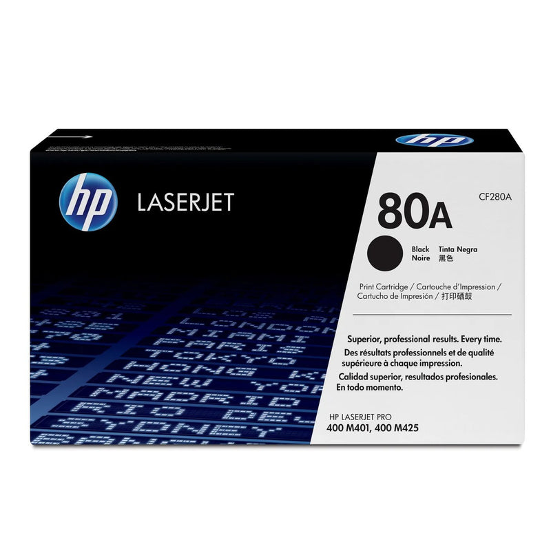 Hp Consumables Hp 80A Black Original Laserjet Toner Cartridge 2 700 Pages. . (Hp Laserjet Pro 400 M401 Pro 400 Mfp M425).