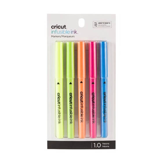 2006258 - Cricut Explore Maker Infusible Ink Medium Point Pen Set 5-Pack (Brights) .