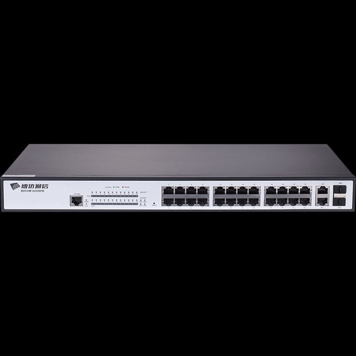 Bdcom 26-Port 10 100 Poe Switch (24 Poe Ports, 2 X 1000Mbps Combo Ports)