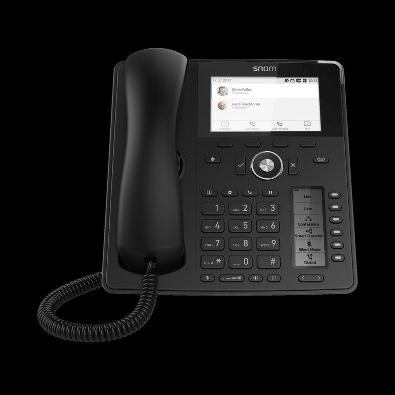 Snom D785 12-Line Desktop Sip Phone - No Psu Included - Hi-Res 4.3" Colour Tft Display - Usb