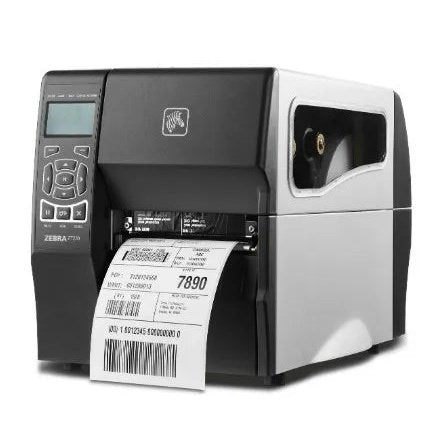 Zebra Zt-230 203Dpi D T Or T T Printer W Lcd Rugged All Metal Case W Ethernet Usb & Serial