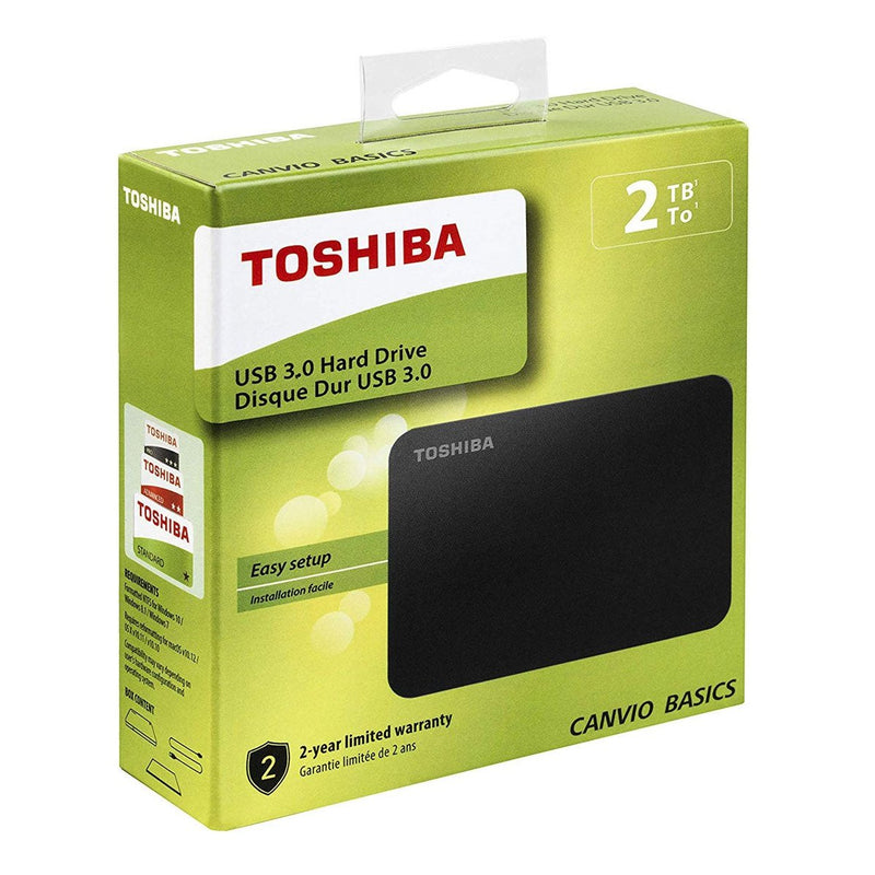 Toshiba 2TB Canvio Basics USB 3.0 Portable Hard Drive