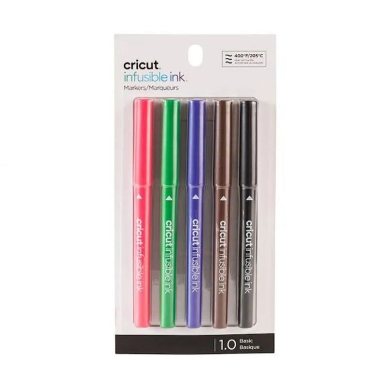 Cricut Explore Maker Infusible Ink Medium Point Pen Set 5-Pack (Basics)