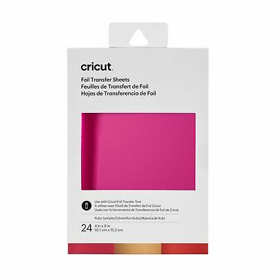 2008717 - Cricut Transfer Foil Sheets Sampler 10X15Cm 24 Sheets (Ruby) .