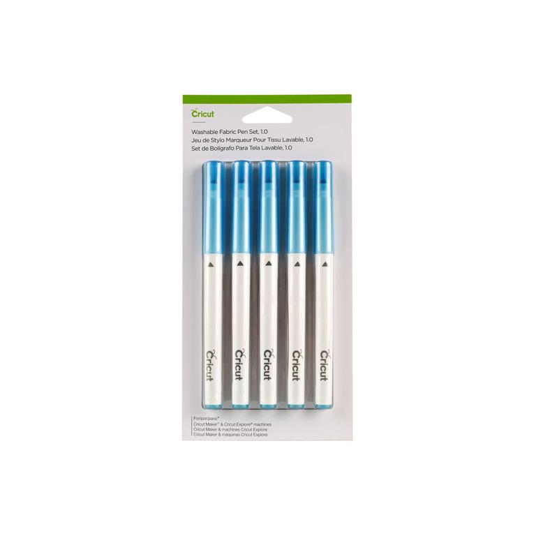 2004846 - Cricut Washable Fabric Pen Blue 1.0 (5Pc) Rtl