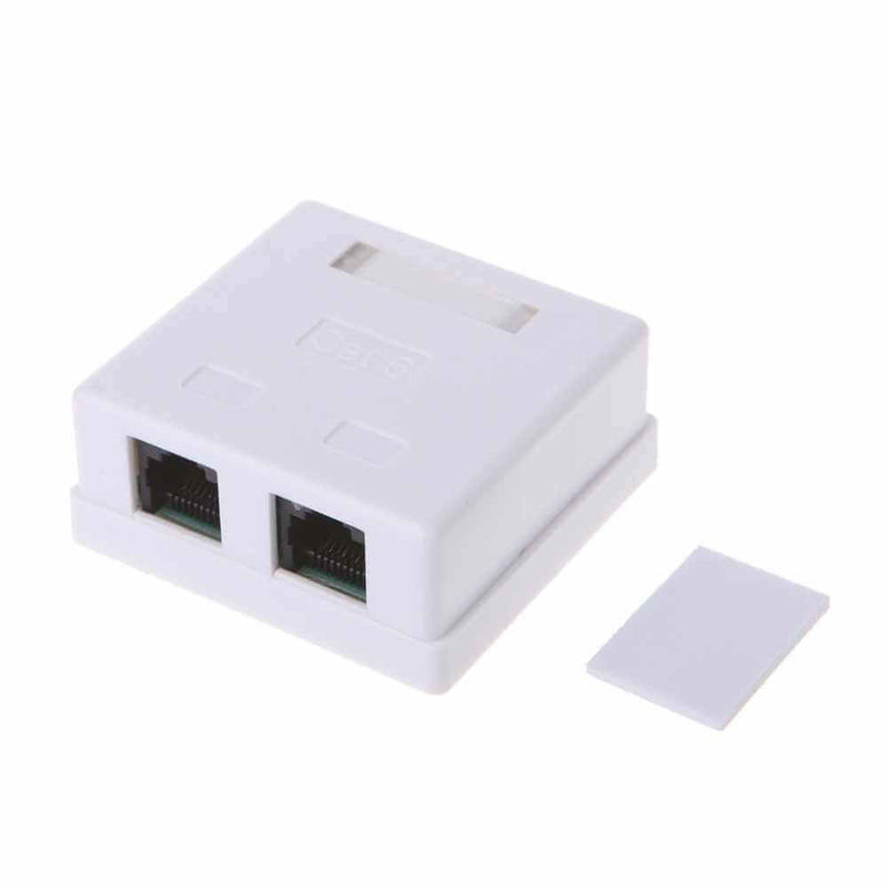 Cat6 Wall Box - Dual Rj45