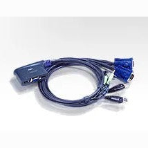 Aten 2-port Usb Vga Cable-built-in Kvm W/ 1.8m Cable Aten