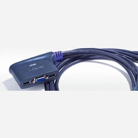 Aten 2-port Usb Vga Cable-built-in Kvm W/ 1.8m Cable Aten