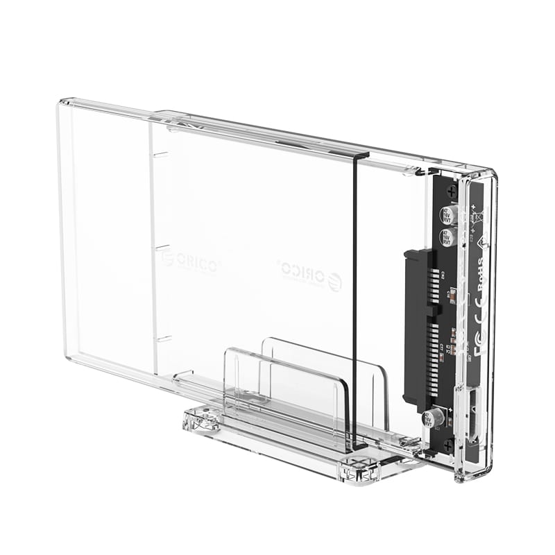 Orico 2.5" Usb3.0 External Hard Drive Enclosure - Transparent