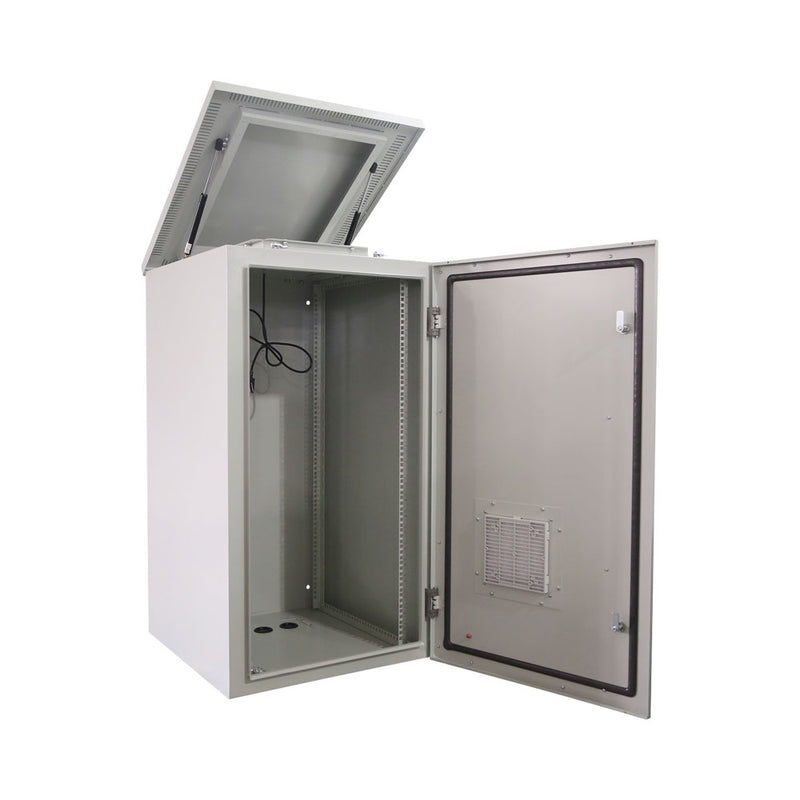 Linkqnet 22U Ip45 Outdoor Vented Wall Mount Cabinet - 611(W) X 675(D)Mm