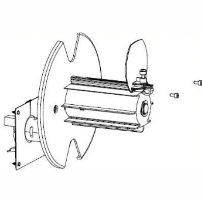 Zebra Kit; Media Rewind Spindle With Motor And Pcb; Zt410; Zt411