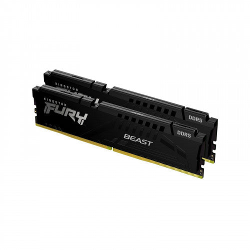 Kingston 32Gb 5200Mhz Ddr5 Cl40 Dimm Kit Of 2 Fury Beast Black