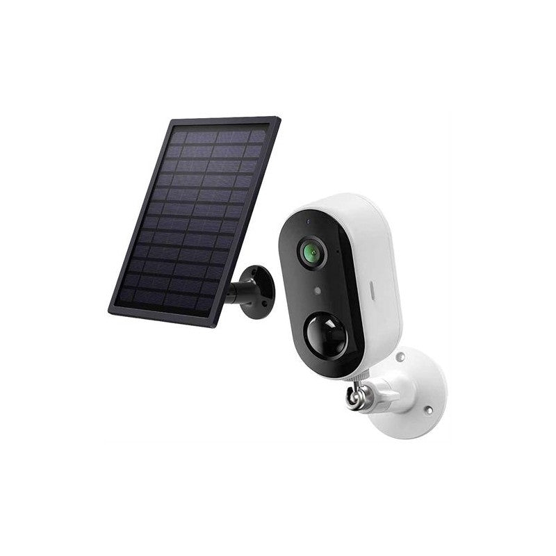 Laxihub G01+Sp1 1080P Wireless Cam W Solar Panel, Ai Motion Detection, Alexa & Google Assistant, Ip65 Weatherproof, Rechargeable Battery