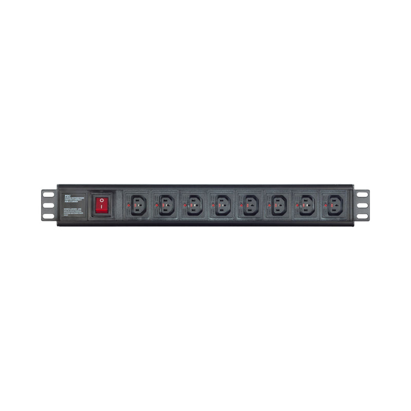 8-Port 19 Inch Lockable C13 Metal Pdu