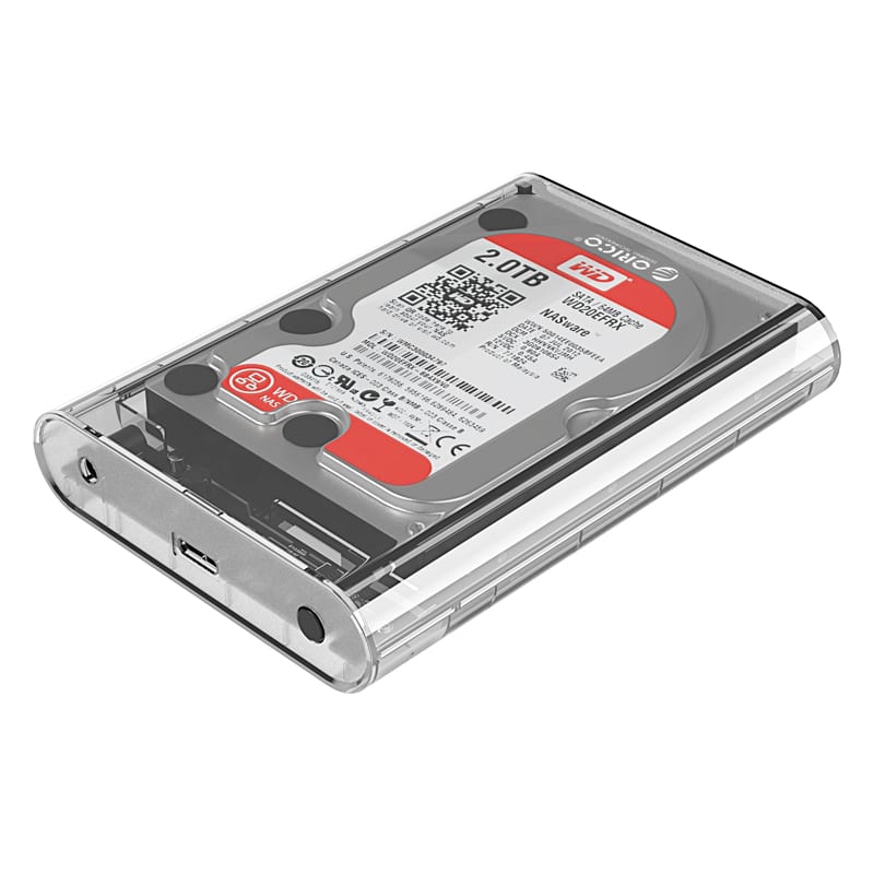 Orico 3.5" Usb3.0 External Hdd Enclosure Transparent