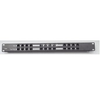 Rackmount 12 Port Passive Poe Injector, Shielded, 1U, Black, 2.1Mm Jack