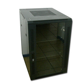 Acconet 18U 19" Assembled Rack, 1000Mm Deep,Black,Clear Glass Door With Lock, 4 220V Fans, 2Shelv