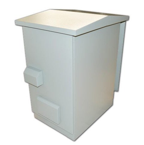 Outdoor 42U 19" Ip55 Ventilated Cabinet, 600Mm X 800Mm, Metal Door With Lock And 4 X 220V Fans