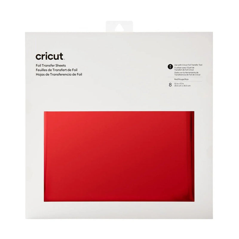 Cricut Transfer Foil Sheets 30X30Cm 8 Sheets (Red)