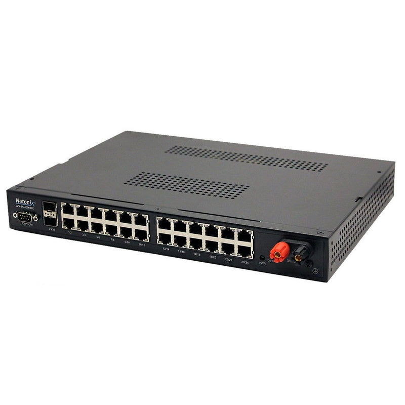 Netonix 24 Port Managed 400W Passive Dc Poe Switch + 2 Sfp Uplink Ports