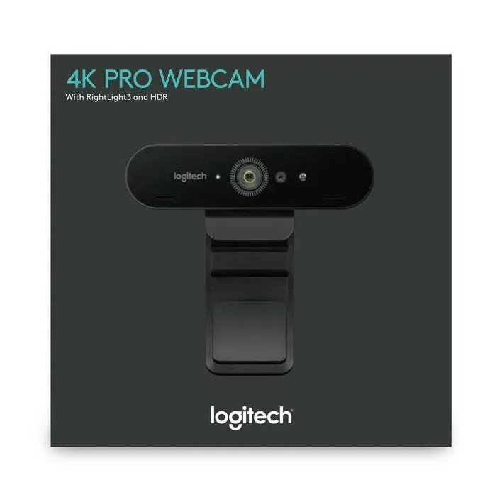 Logitech BRIO Webcam with 4K Ultra HD video & RightLight 3