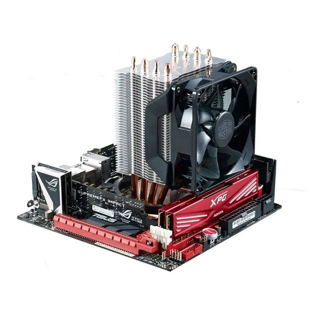 Cooler Master H412 Compact Air Tower 92Mm Fan 4 Heat Pipes.