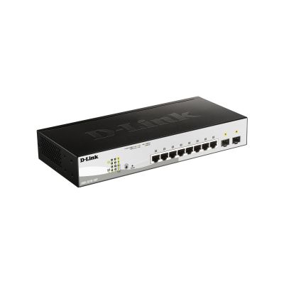 D-Link 10 Port Smart Managed Poe Switch - 8X 1Gbe Ports 2X 1Gbps Sfp Ports 96W Poe Budget Rackmount Form Factor