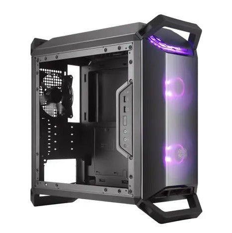 Cooler Master Masterbox Q300P Micro Atx  Black  Windowed  Handles  2X 120Mm Rgb Fans Installed  Rgb Controller Included.