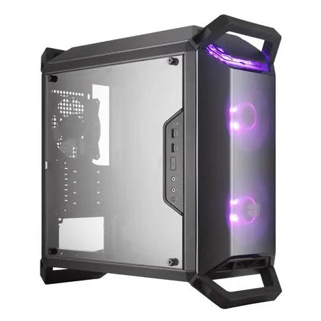 Cooler Master Masterbox Q300P Micro Atx  Black  Windowed  Handles  2X 120Mm Rgb Fans Installed  Rgb Controller Included.